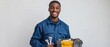 © Bipul Kumar - smiling repairman holding tools and toolbox
