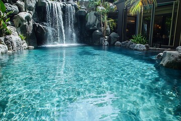 Wall Mural - Serene Waterfall Pool Oasis