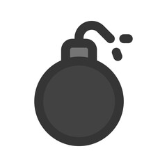 Wall Mural - bomb outline fill icon