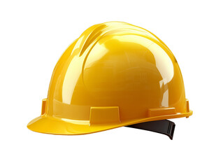 yellow hard hat isolated on transparent background