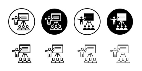 Poster - Classroom icon Outline thin set pack series