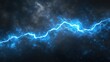 © Sawat - A glowing blue bolt of electricity symbolizing power on a dark gray background.