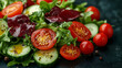 © AgungRikhi - Fresh Salad with Tomatoes and Cucumber