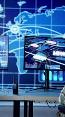Aufkleber - Military Control Center. Cyber Technology Operator