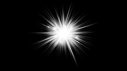 Wall Mural - Lens flare light over black background. Easy to add overlay or screen filter over photos
