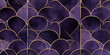 © wolfhound911 - Deep purple geometric pattern with soft metallic highlights, creating a regal, elegant feel.