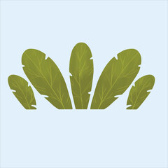 Wall Mural - a grass leaf with green army  and beautiful design color