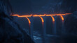 © Kale Galaxy - A bridge between two cliffs being redone with elegant arches and magical glowing lights (2)