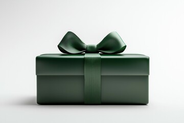 Wall Mural - Green box with a bow on top of it