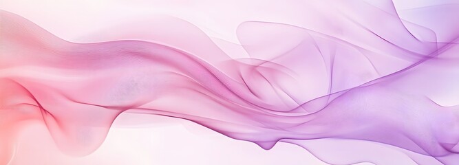 Wall Mural - a soft pink and lavender abstract design, with organic shapes and flowing lines