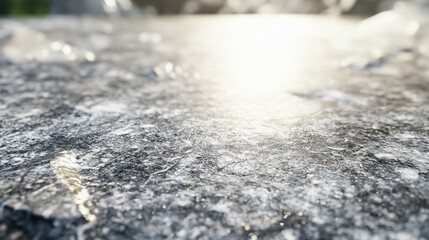 Wall Mural - Close up of a textured surface with a light source creating bright spots and soft shadows