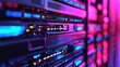 © Natchanok - Vibrant Server Rack Neon Lights Digital Technology Data Center Infrastructure