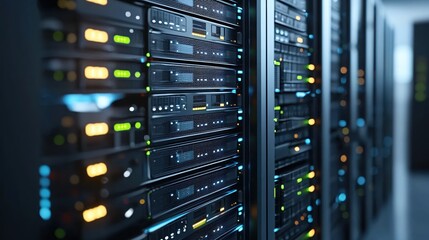 Modern Data Center Server Room Technology Innovation Network