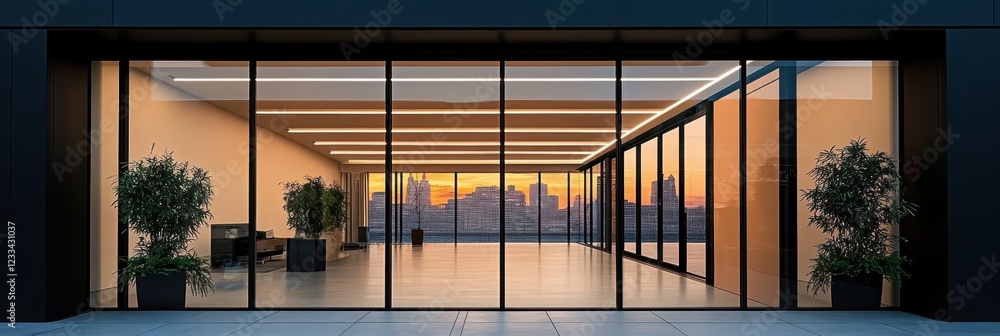 Penthouse With Glass Facade photo