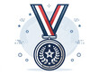 © Watcharakorn - medal with ribbon