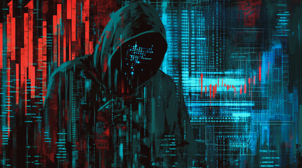  Abstract business man stands on Smart digital Innovation city with connection network reciprocity over the twilight cityscape. of future wireless digital city and social media networking systems