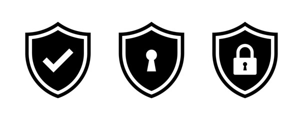 Wall Mural - security icon set