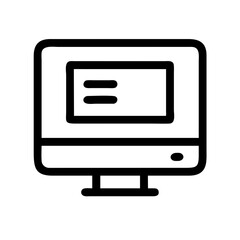Aufkleber - Computer Screen Vector Icon – Technology and Display Symbol