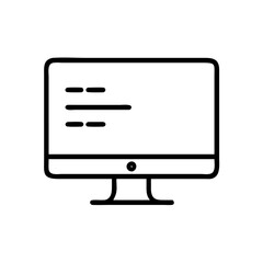 Aufkleber - Computer Screen Vector Icon – Technology and Display Symbol