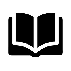 Poster - Open Book Vector Icon – Minimalist Knowledge Symbol