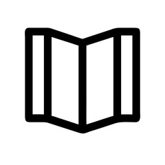 Poster - Open Book Vector Icon – Minimalist Knowledge Symbol