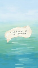 Wall Mural - beauty in the ordinary mobile wallpaper template