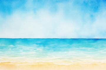 Wall Mural - Beach in summer backgrounds outdoors horizon.