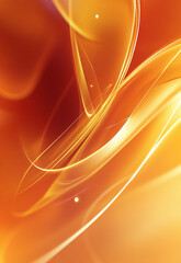 Wall Mural - abstract orange and yellow wave design fiery abstract composition with vibrant orange and yellow swi