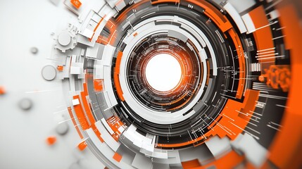 Fototapete - Digital background perfect for tech processes, neural networks, artificial intelligence, data transfer and security, ai generated background for digital storage, multimedia presentations