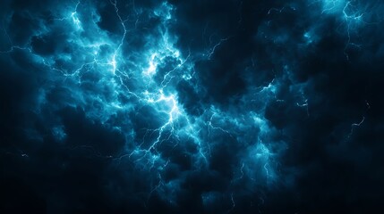 Wall Mural - abstract blue nebula cosmic background