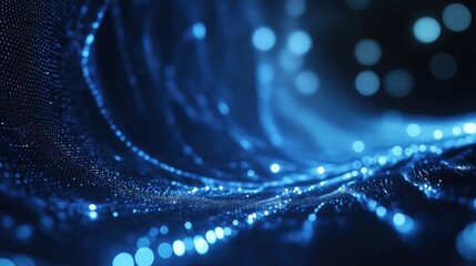 Fototapete - Digital background perfect for tech processes, neural networks, artificial intelligence, data transfer and security, ai generated background for digital storage, multimedia presentations