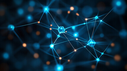 Wall Mural - abstract background on the theme of globalization and digital communication
