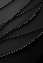Wall Mural - abstract black wave pattern background abstract background silver and black wave background black wa