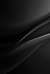 Wall Mural - abstract black wave background. black and white ripples abstract black wave banner with fluid curves