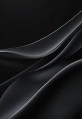 Wall Mural - abstract black wave pattern design on a textured background. black wave abstract business tech backg