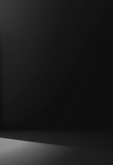 Wall Mural - abstract black gradient background luxury studio dark background texture wallpaper empty black color