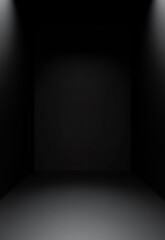 Wall Mural - abstract black gradient background luxury studio dark background texture wallpaper empty black color