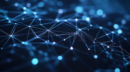 Wall Mural - a digital representation of global communication networks, showcasing interconnected nodes and data 