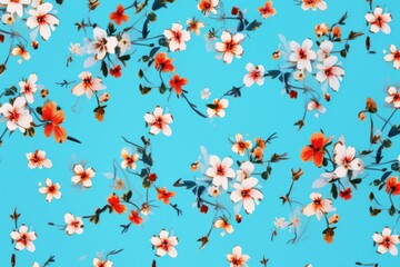 Canvas Print - Flower pattern backgrounds outdoors.