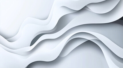 Wall Mural - Simple black and white photo of a white wall. Suitable for various design projects, Modern white square tech corporate abstract technology background