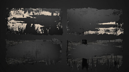 Wall Mural - Design art background featuring a grunge texture with dark, muted colors and distressed elements, Black and white painting: Detailed cityscape with towering skyscrapers and busy streets, 