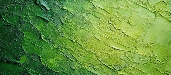 Poster - Textured abstract green background with varying shades of green and intricate patterns suitable for copy space.