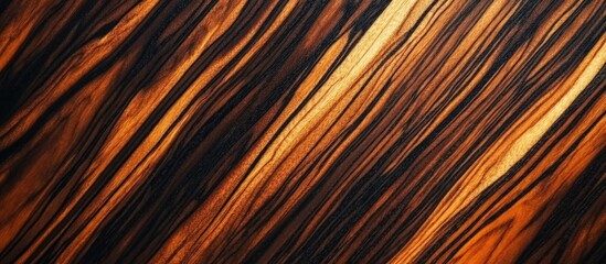 Fototapete - Abstract background of flowing lines in shades of brown, black, and gold with copy space for text placement.