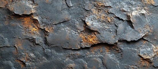 Aufkleber - Textured background of weathered and peeling slate with rust tones and natural rock patterns featuring ample Copy Space.