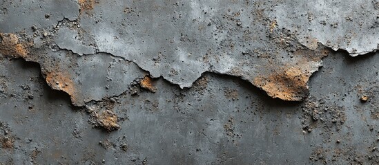 Aufkleber - Rusty metal surface with peeling paint and corrosion texture featuring natural color variations and rough edges Copy Space