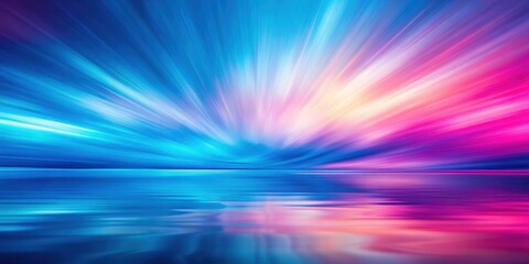 Wall Mural - Vibrant blue and pink colors blend together in a mesmerizing blur abstract background ,  vibrant, blue, pink