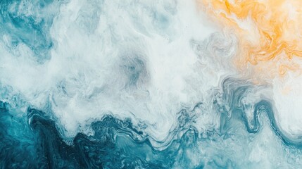 Aufkleber - Serene Abstract Colorful Texture with Gentle Swirls and Smooth Copyspace for Creative Text Overlay