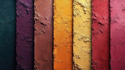 Aufkleber - Vibrant textured color palette with subtle shadows and ample copyspace for text design elements or creative projects.