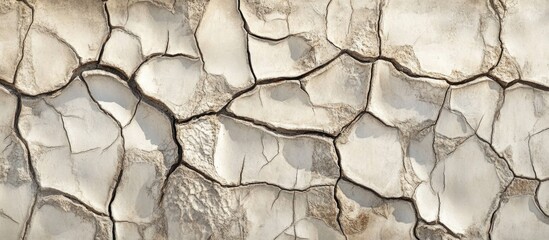 Wall Mural - cracked textured surface with varying shades of beige and brown. abstract background with copy space
