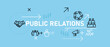 © bakhtiarzein - Public Relations conceptual community publication society connection communication publicity social information design icon concept set collection